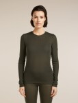 Dámské merino triko dlouhý rukáv ICEBREAKER Wmns 175 Everyday LS Crewe, Dark Loden velikost: M