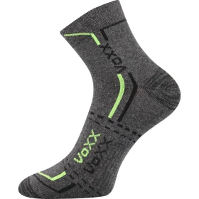 VOXX Ponožky bavlněné sportovní FRANZ 03 tmavě šedé melé (3 páry) 39-42 113605