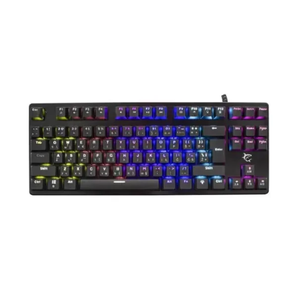 White Shark GK-1925 SPARTAN černá / Herní klávesnice / mechanická / TKL / BLUE Switch / US Layout / USB (SPARTAN-US)