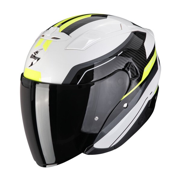 Moto přilba Scorpion Exo-230 Hipe bílo/černo/fluo žlutá - XL