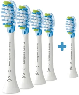 Philips Sonicare C3 Premium Plaque Defence HX9045/87 bílá / Náhradní hlavice pro kartáček / 5 ks (HX9045/87)