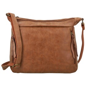 Trendy dámská koženková crossbody kabelka Estina, hnědá