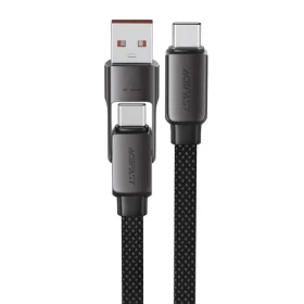 Acefast C13-04 USB-C (M) - USB-A/USB-C (M) 1,2 m černá / Kabel / 3A / 480 Mb/s