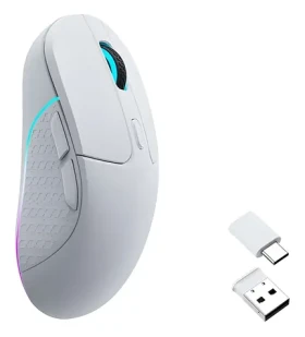Keychron M3 Wireless bílá / Herní bezdrátová myš / optická / 26 000 DPI (M3-A3)