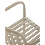 Židle jídelní, stohovatelná, cappucino plast