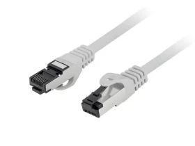 Lanberg CAT8.1 S/FTP 0,5 m šedá / Patch kabel / 40 Gb/s / LSZH / RJ-45 (PCF8-10CU-0050-S)