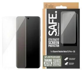 PanzerGlass SAFE Ultra-Wide Fit průhledné / Ochranné sklo / Xiaomi Redmi Note 15 Pro+ 5G / Plně nalepovací (PAN001516)
