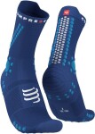 Běžecké kompresní ponožky Compressport Pro Racing Socks v4.0 Trail SODALITE/FLUO BLUE Velikost: EU