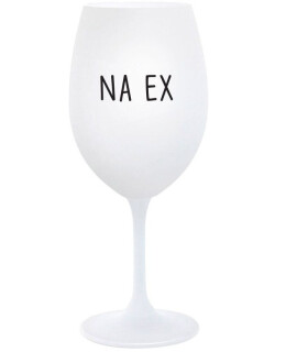 NA EX - bílá sklenice na víno 350 ml