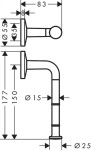 AXOR - Universal Circular Držák toaletního papíru, chrom 42856000