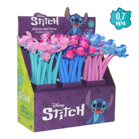 Kuličkové pero Colorino Flexi, modrá náplň - Stitch Black