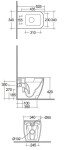KLUDI - Resa C Stojící WC, vario odpad, Rimless, Spiralflush, lesklá bílá 28WCB0443