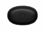 Umyvadlo na desku SAT Meda 56x37 cm černá mat bez otvoru pro baterii, bez přepadu SATME5637C SATME5637C