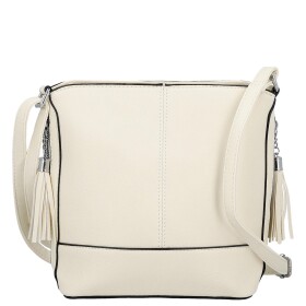 Trendy dámská koženková crossbody kabelka Lída, béžová