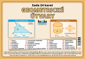 Sada 24 karet - geometrické útvary - Petr Kupka