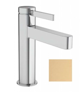 HANSGROHE - Finoris Umyvadlová baterie, s výpustí, CoolStart, EcoSmart, kartáčovaný bronz 76025140