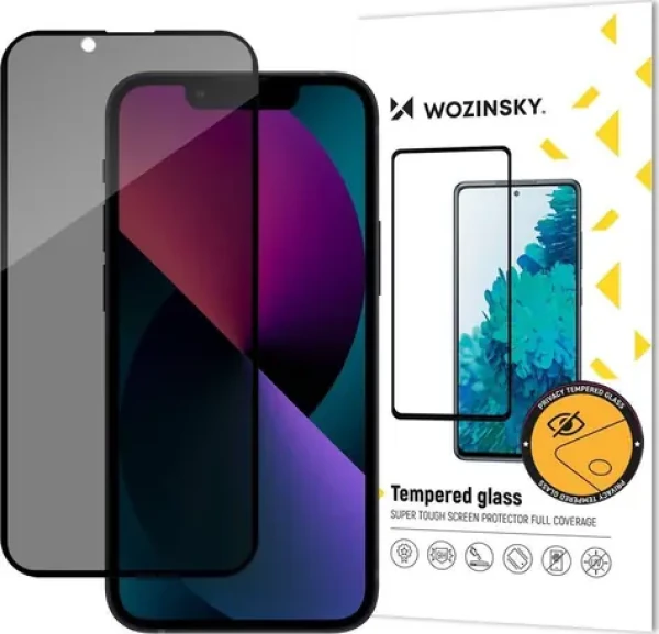 Wozinsky Privacy Glass / Ochranné sklo / Privacy filtr / Tvrzené / Apple iPhone 13, 13 Pro (187733274)