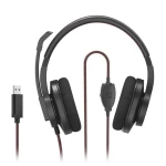 Hama PC Office Headset HS-USB400 V2 černá / sluchátka s mikrofonem (139937)