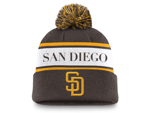Nike Pánská zimní čepice San Diego Padres MLB Peak Standard Cuff Pom Beanie