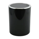 MSV KAMAKA výklopný odpadkový koš 6 L černý / plast (3700703900863)