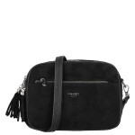 Semišová dámská crossbody kabelka Daniela, černá