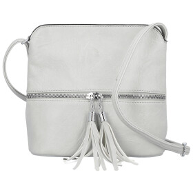 Stylová dámská koženková crossbody Kira, šedá