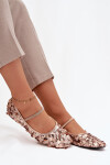Baleríny Ozdobené Flitry Růžové Šampaňské Terlina 41