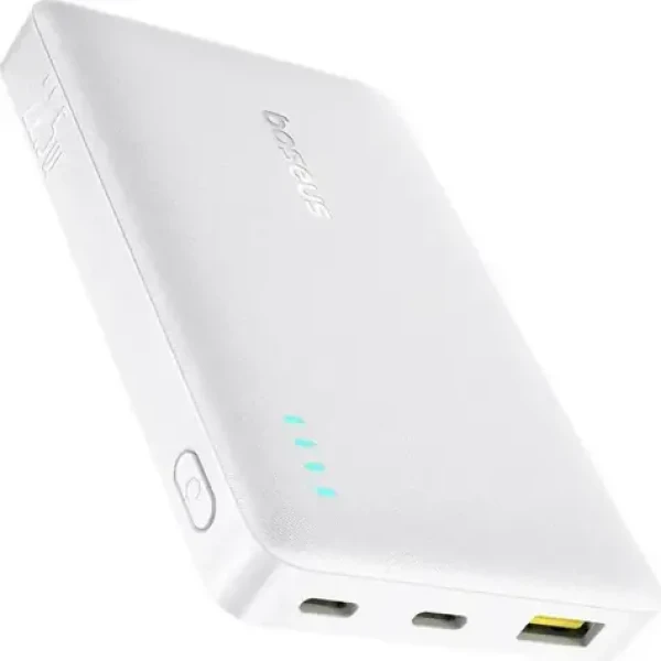 Baseus EnerFill FP21 bílá / Powerbanka / 10000 mAh / 22,5W / 2x USB-C / 1x USB-A (P1008210D213-00)