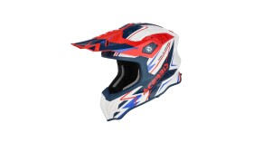Přilba Acerbis Airstrike-X bílá/modrá/červená bílá/modrá/červená L
