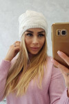 Fleecová čepice Edyta K298 ecru UNI