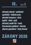 Zákony II/A 2026 Občanský zákoník - Obchodní korporace, Občanský soudní řád, Živnostenský zákon