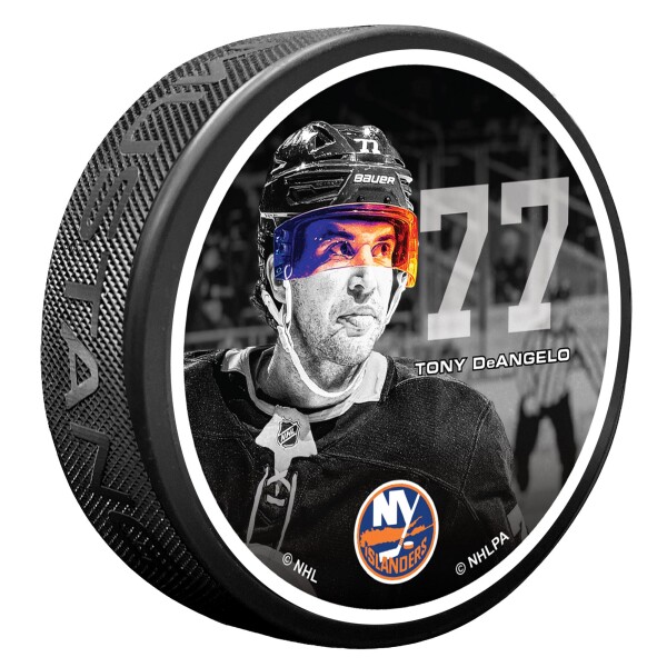 Mustang Puk New York Islanders NHL #77 DeAngelo Neon Visor
