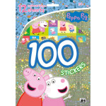 Prasátko Peppa - 100 samolepek s omalovánkovými listy