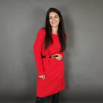 HOSH Pletené šaty ELLIS s páskem Barva: Černá