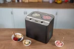 Unold 48835 Doppio nero / Zmrzlinovač / 250 W / 1,2 l / nerezová ocel / otočné ovládání (48835)