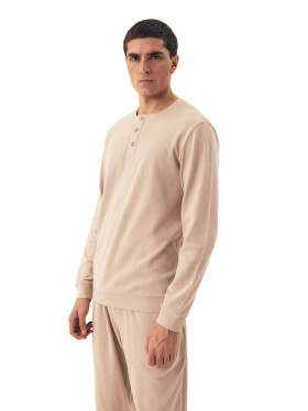 Pánské pyžamo 42638 Desert beige - HENDERSON tělová 3XL