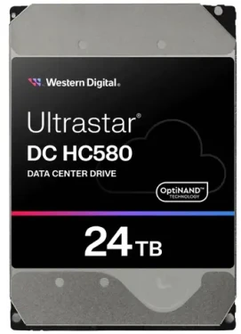 WD Ultrastar DC HC580 24TB / HDD / 3.5" / SCSI 12GBs / 7200RPM / 512MB cashe (0F62802)