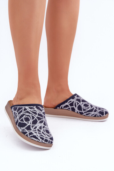 Lesklé dámské pantofle Inblu CT000028 tmavě modré 38