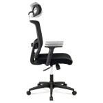Kancelářská židle, houpací mechanismus, černá síťovina, KA-B1013 BK