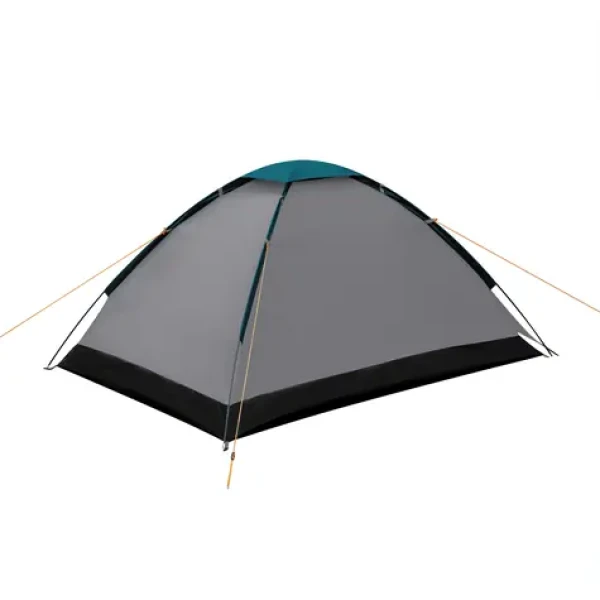 NILS Camp NC6033 Nightfall šedý/modrý / Turistický stan / 2 osoby / 205+60 x 150 x 105 cm / vodní sloupec 2500 mm