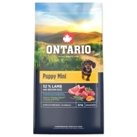 Ontario Puppy Mini Lamb Brown Rice 6.5kg / Granule pro štěňata (214-13103)