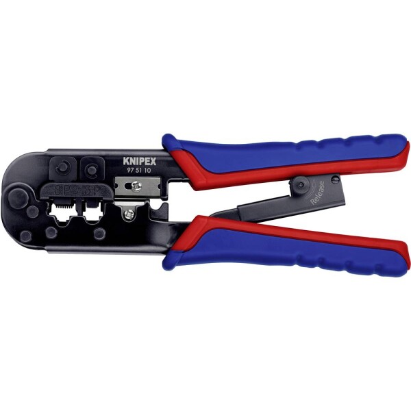 Knipex Netzwerk Werkzeug 97 51 10 krimpovací kleště modulární zástrčky (zástrčky Western) , RJ11, RJ12, RJ45