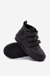 Zateplené boty sneakers pro děti na suchý zip Big Star SS374070 Černé 30