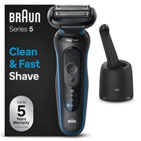 Braun Series 5 52-B7000cc černá / Planžetový holicí strojek / 50 min provoz / Wet Dry / voděodolný / čisticí stanice (4987176183422)