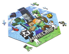 Puzzle Minecraft Creeper 130 dílků