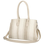 Stylová dámská koženková kabelka do ruky Irma, tmavě béžová