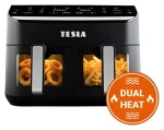 TESLA AirCook DualHeat QD464 XXL / Horkovzdušná fritéza / digitální ovládání / DualHeat technologie (8595689807559)
