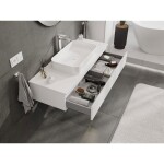 MEXEN/S - Orio koupelnová skříňka pod umyvadlo 120 cm s deskou, 1 šuplík, bílá mat 91A10-12023-1-BFC01