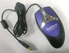 EXACTGAME EG-ExactGame9000 černo-modrá / Herní myš / Laserová / 2 000 DPI / Drátová USB / 7 tlačítek / Pro praváky (EG-ExactGame9000)