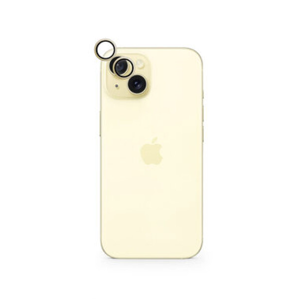 Epico Aluminium Lens Protector Ochranné sklo pro fotoaparát Apple iPhone 15/15 Plus žlutá (81112152400001)